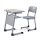 Metal school table and chair